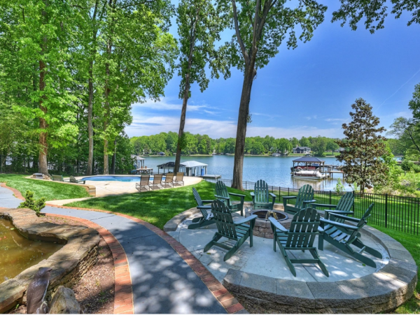 Lakefront 7-Bedroom Home at Lake Norman with Private Pool