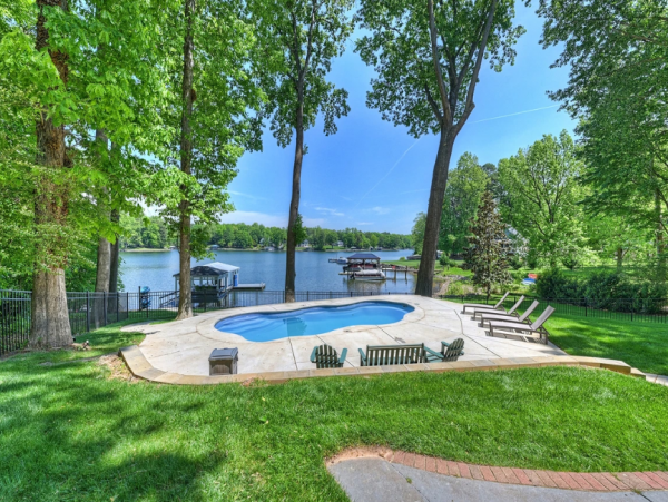 Lakefront 7-Bedroom Home at Lake Norman with Private Pool
