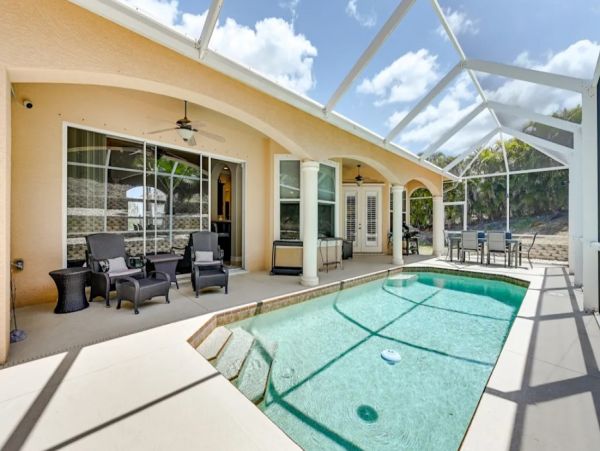 Marco Island 4-Bdrm Vacation Home with a Backyard Oasis & Private Pool