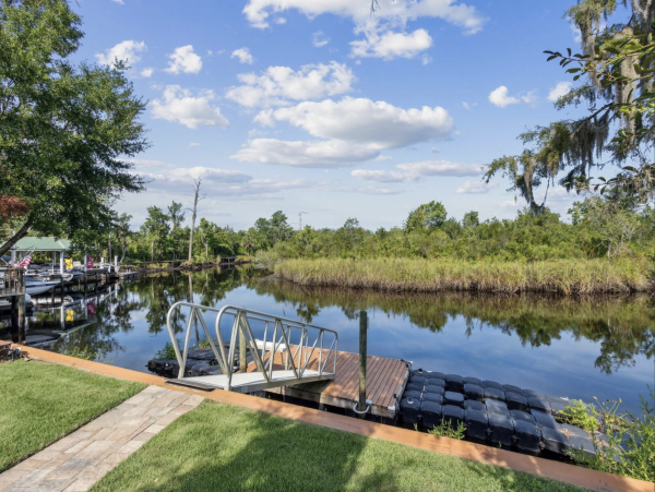 Amelia Island Luxury Vacation Rental Lofton Creek Waterfront Estate with Pool & Dock