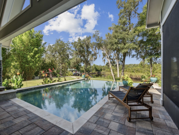 Amelia Island Luxury Vacation Rental Lofton Creek Waterfront Estate with Pool & Dock