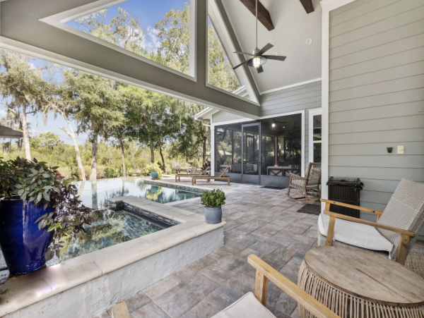 Amelia Island Luxury Vacation Rental Lofton Creek Waterfront Estate with Pool & Dock