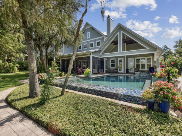 Amelia Island Luxury Vacation Rental Lofton Creek Waterfront Estate with Pool & Dock