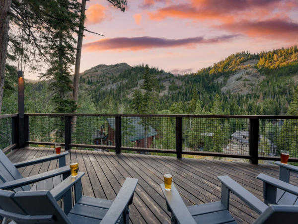 Lake Tahoe Multi-Level Modern Vacation Rental Private Sauna