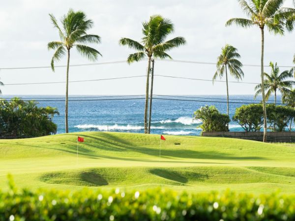 Ocean & Golf Course View Four Bedroom Vacation Rental in Poipu