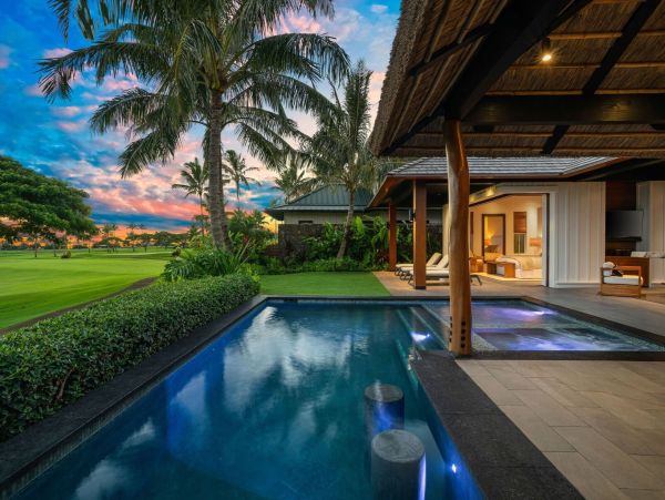 Ocean & Golf Course View Four Bedroom Vacation Rental in Poipu