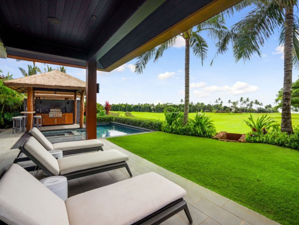 Ocean & Golf Course View Four Bedroom Vacation Rental in Poipu