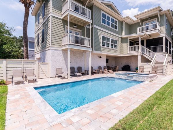 Hilton Head Seven Bedroom Home with Beach Across the Street