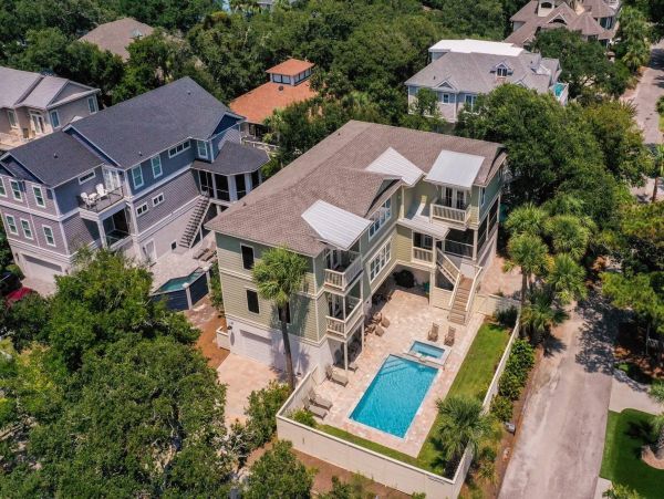 Hilton Head Seven Bedroom Home with Beach Across the Street