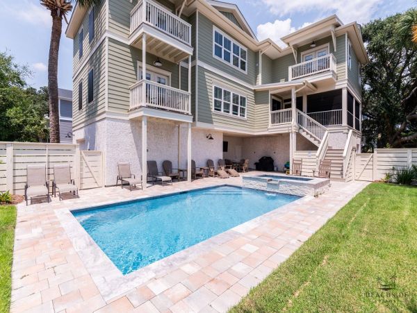 Hilton Head Seven Bedroom Home with Beach Across the Street