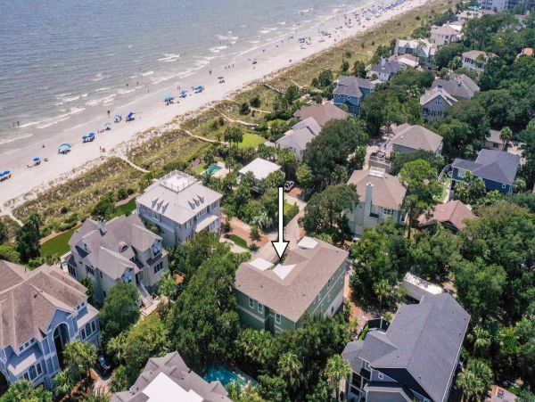 Hilton Head Seven Bedroom Home with Beach Across the Street