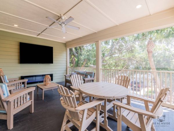 Hilton Head Seven Bedroom Home with Beach Across the Street