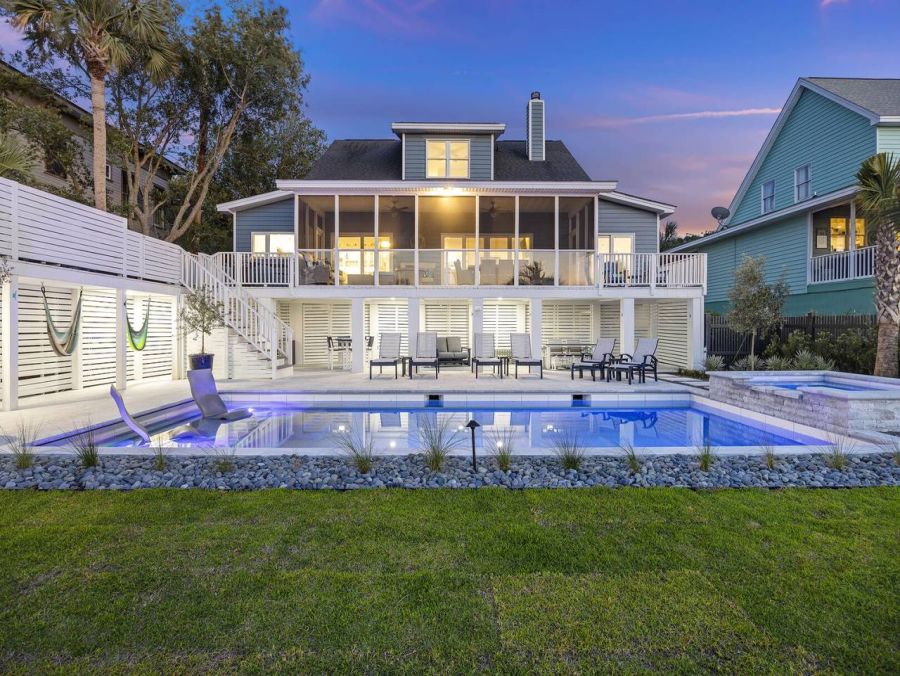 Isle of Palms Golf Course and Waterway Views Four Bedroom Home
