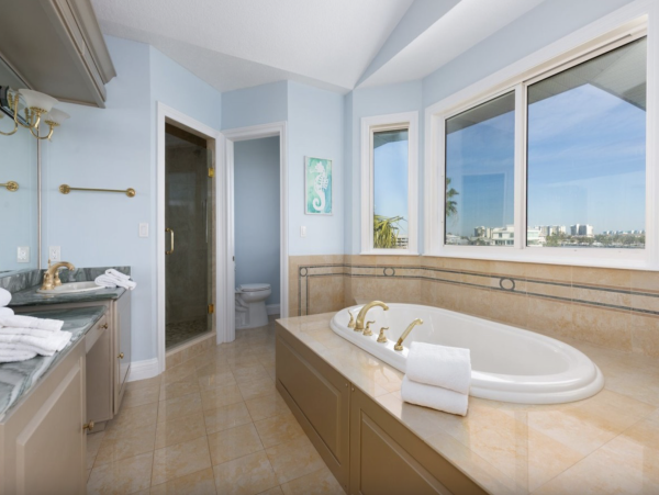 Intracoastal Waterfront Vacation Rental with Pool & Spa Treasure Island Luxury Home