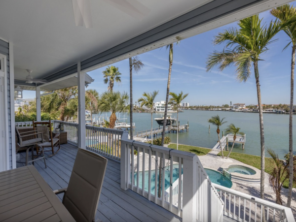 Intracoastal Waterfront Vacation Rental with Pool & Spa Treasure Island Luxury Home