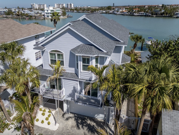 Intracoastal Waterfront Vacation Rental with Pool & Spa Treasure Island Luxury Home