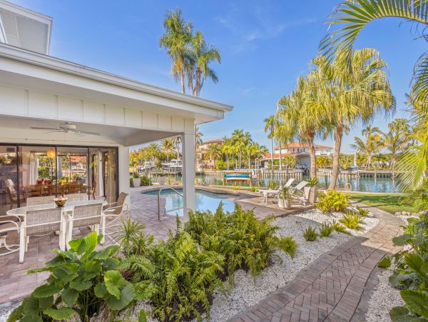 Longboat Key Elegant Waterfront Retreat with Private Dock & Pool