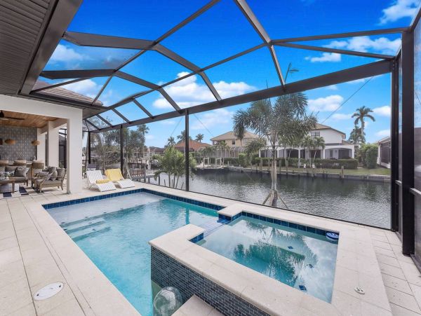 Luxury Waterfront Retreat on Marco Island Two-Story Home