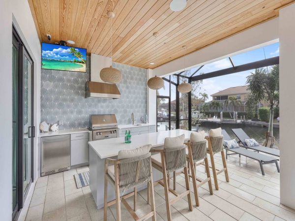 Luxury Waterfront Retreat on Marco Island Two-Story Home