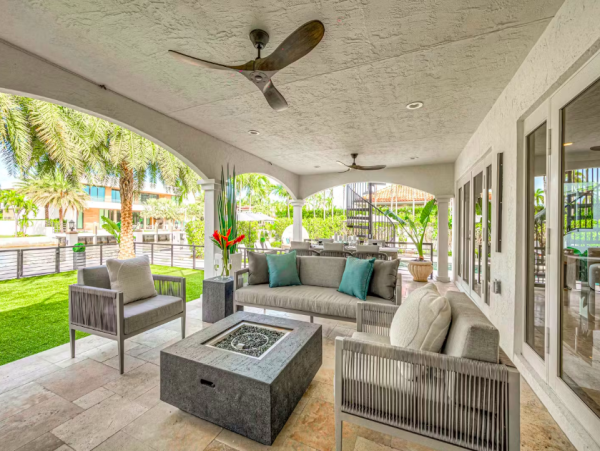 Stylish Waterfront Escape with Heated Pool, Games Room & Dock Access