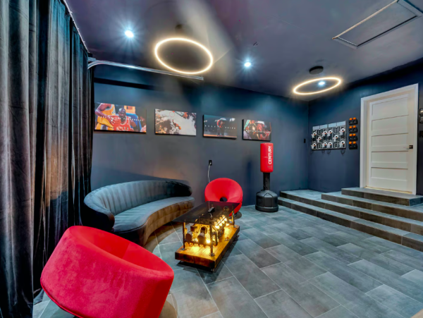Stylish Waterfront Escape with Heated Pool, Games Room & Dock Access