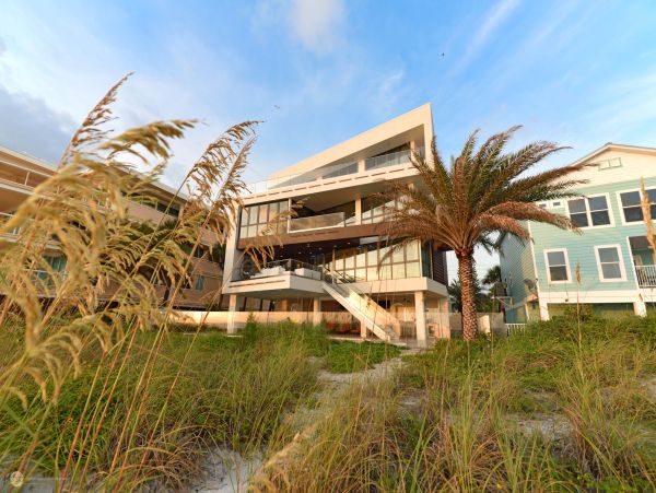 Five Bedroom Beachfront Treasure Island Vacation Home with Pool & Stunning Views