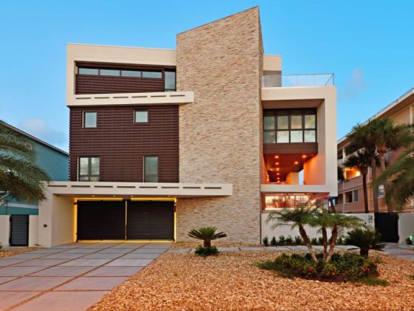 Five Bedroom Beachfront Treasure Island Vacation Home with Pool & Stunning Views