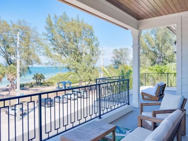 Anna Maria Island Luxury Vacation Rental Beachfront Home with Pool & Rooftop Deck