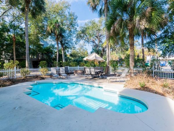 Hilton Head Vacation Rental Pet Friendly Beach Home with Pool & Loft