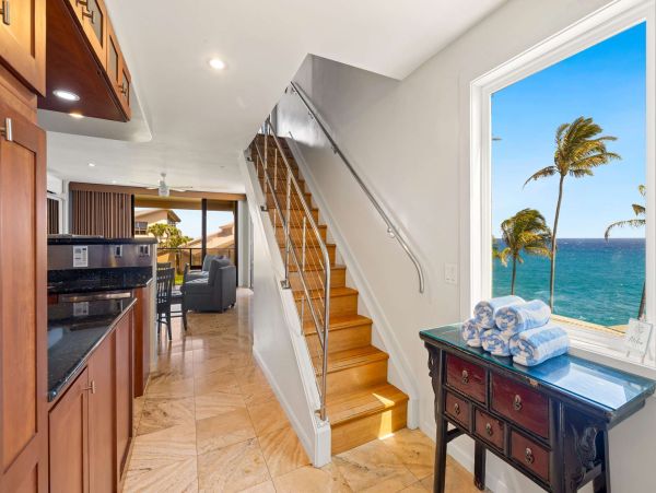 Poipu Beach Vacation Rental Kauai Oceanfront 2-Bedroom Condo with Loft