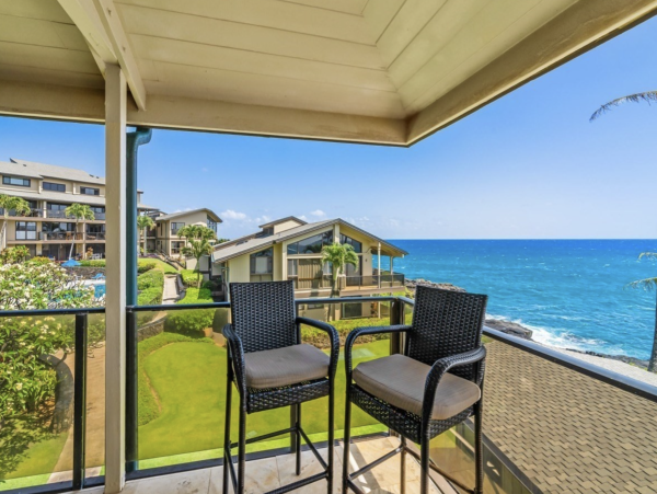Poipu Beach Vacation Rental Kauai Oceanfront 2-Bedroom Condo with Loft