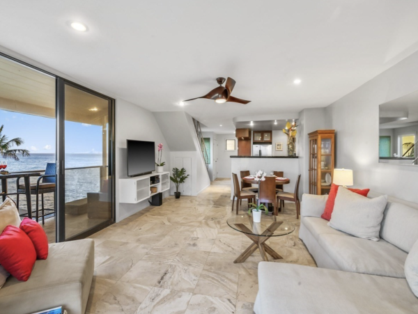 Poipu Beach Vacation Rental Kauai Oceanfront 2-Bedroom Condo with Loft