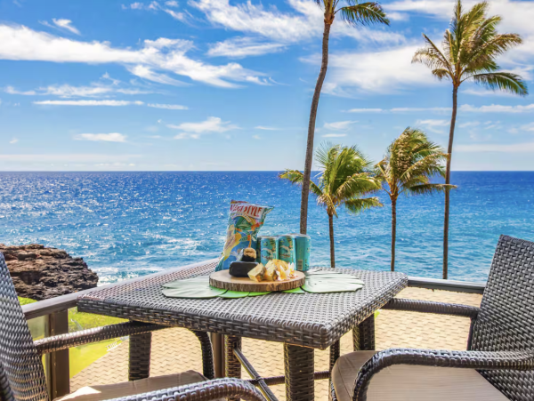 Poipu Beach Vacation Rental Kauai Oceanfront 2-Bedroom Condo with Loft