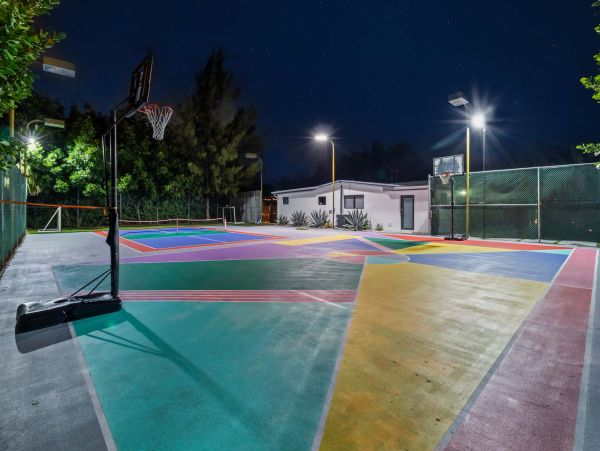 Miami Vacation Rental 6-Bedroom Villa with Tennis Court, Pool & Canal Access
