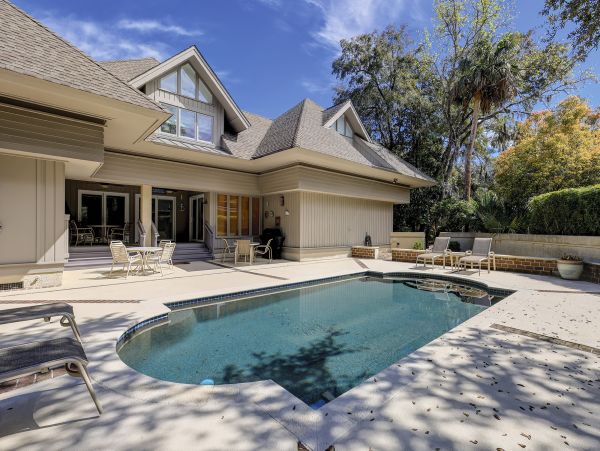 Hilton Head Vacation Rental Sea Pines 5-Bedroom Home with Pool & Beach Access