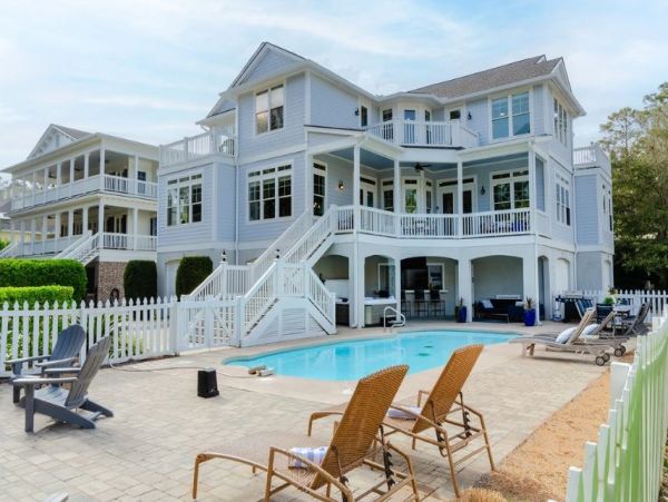 Hilton Head Vacation Rental Luxury 7-Bedroom Beach Home with Pool & Ocean Views