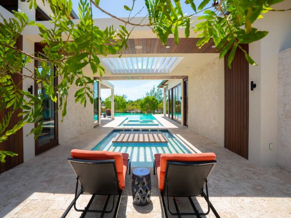 Turks and Caicos Villa Rental Luxury Leeward Canal-Front Home with Pool & Dock