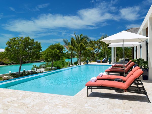 Turks and Caicos Villa Rental Luxury Leeward Canal-Front Home with Pool & Dock
