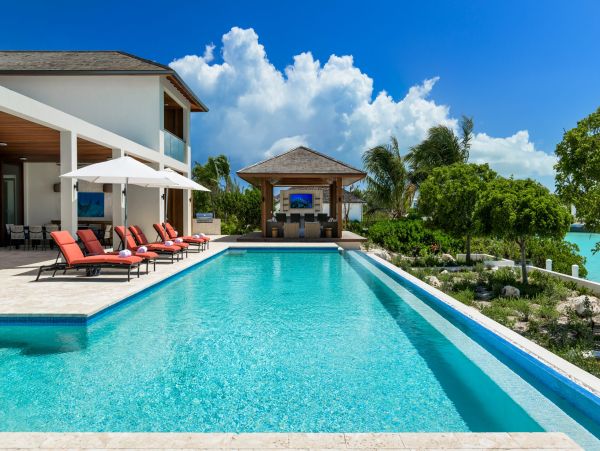 Turks and Caicos Villa Rental Luxury Leeward Canal-Front Home with Pool & Dock