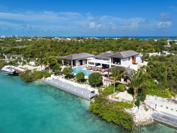 Turks and Caicos Villa Rental Luxury Leeward Canal-Front Home with Pool & Dock
