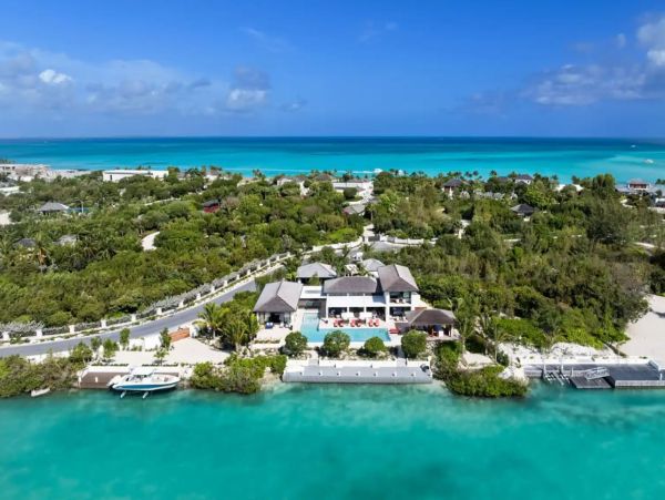 Turks and Caicos Villa Rental Luxury Leeward Canal-Front Home with Pool & Dock