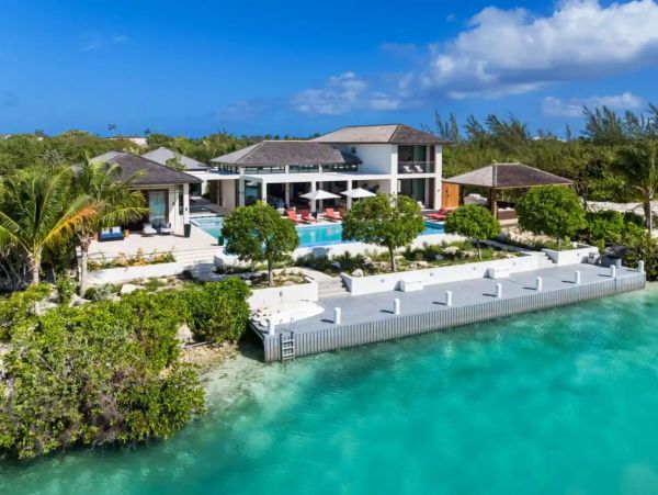 Turks and Caicos Villa Rental Luxury Leeward Canal-Front Home with Pool & Dock