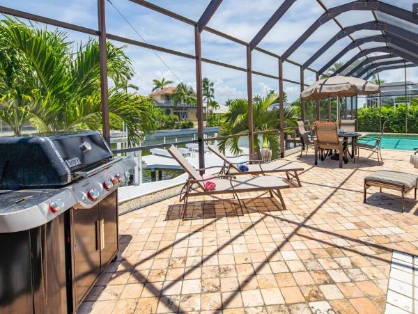 Marco Island Vacation Rental with Pool & Dock 3 Bedroom + Den