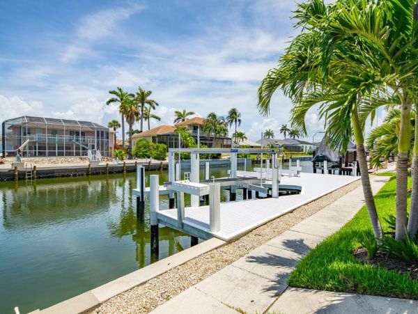 Marco Island Vacation Rental with Pool & Dock 3 Bedroom + Den