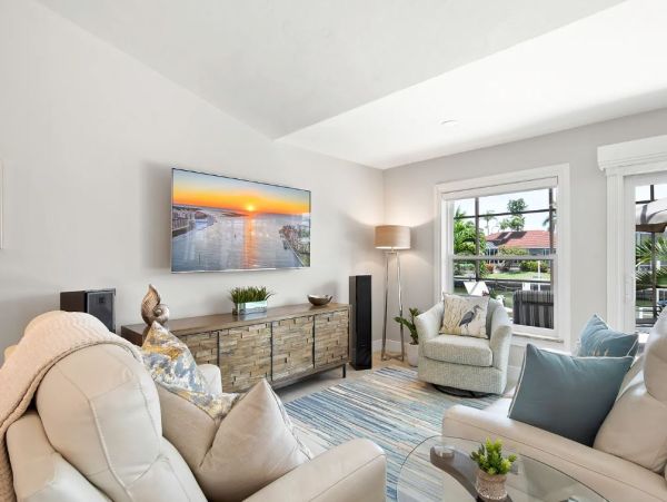 Marco Island Vacation Rental with Pool & Dock 3 Bedroom + Den