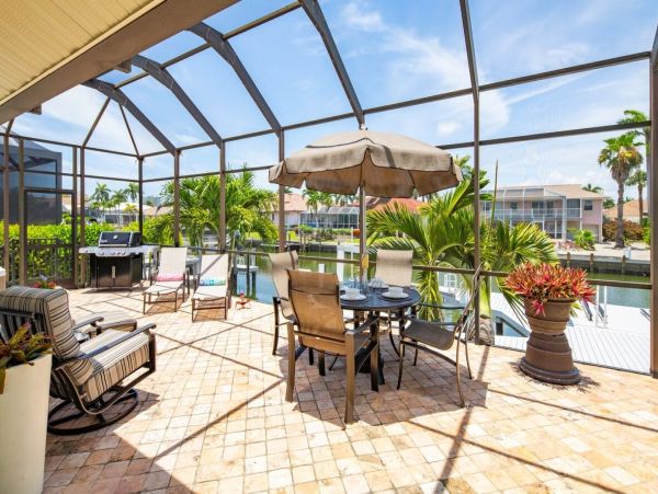 Marco Island Vacation Rental with Pool & Dock 3 Bedroom + Den