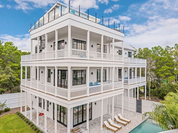 30A Luxury Vacation Rental Lake Beach House with Pool & Rooftop Terrace