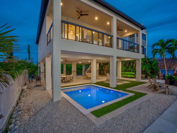 Marathon Florida Waterfront Vacation Rental Luxury Florida Keys Home with Pool & Dock