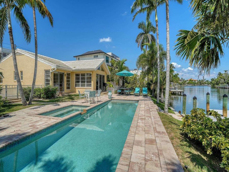 Lido Beach Vacation Rental – 3BR Sarasota Home with Pool & Canal Access