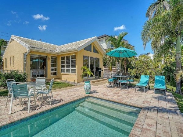 Lido Beach Vacation Rental – 3BR Sarasota Home with Pool & Canal Access